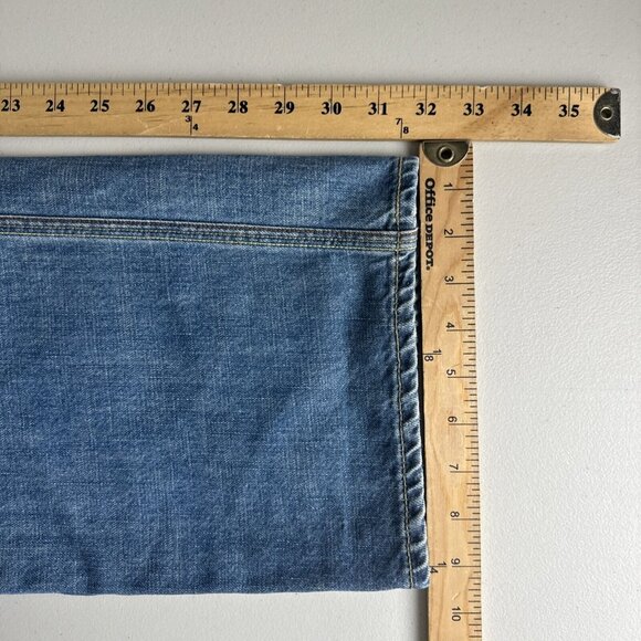 Vintage Levis Slim Straight Jeans Men 38x32 Y2k Flip Pocket Western Paint cowboy - Picture 15 of 16